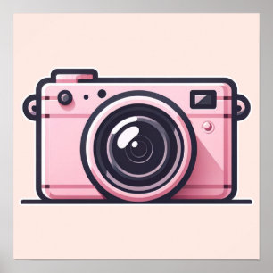 Póster Sesión de Fotos de Instantáneas de Rosa Tendencia 