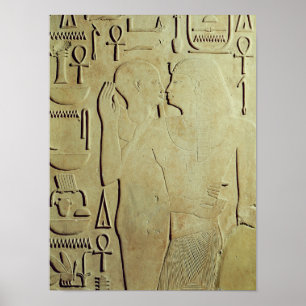 Póster Sesostris I being Embraced by the God Ptah