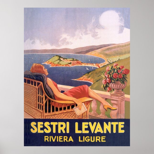 Póster Sestri Levante, Riviera Ligure (Italia) (Frente)