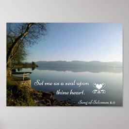 Póster Set Me As A Seal Upon Thine Heart Poster