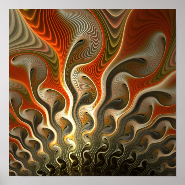 Póster Set Phasers Abstract Flames (Frente)