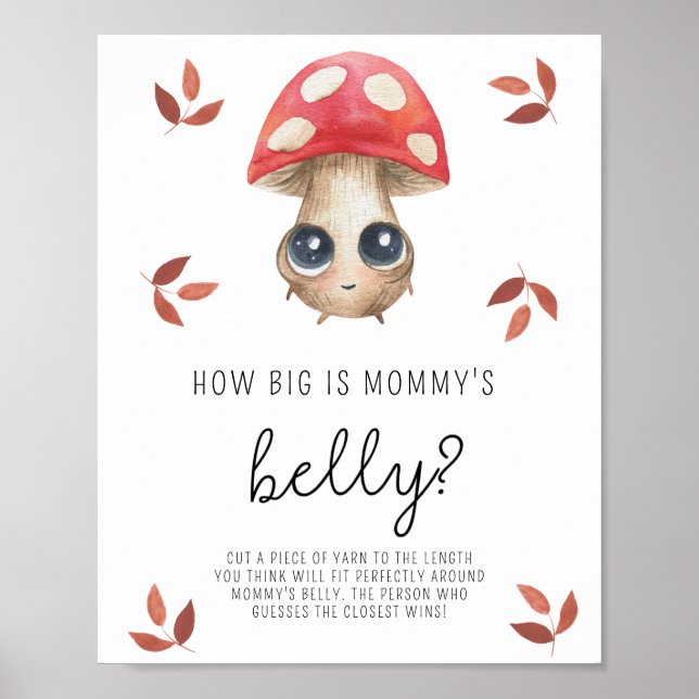 Póster Seta - ¿Qué tan grande es la barriga de mamá carte (Frente)