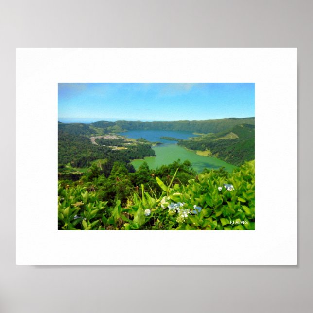 Póster Sete Cidades Azores Poster (Frente)