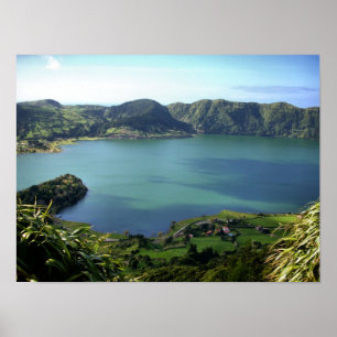 Póster Sete Cidades Lagoon in S. Miguel, Azores