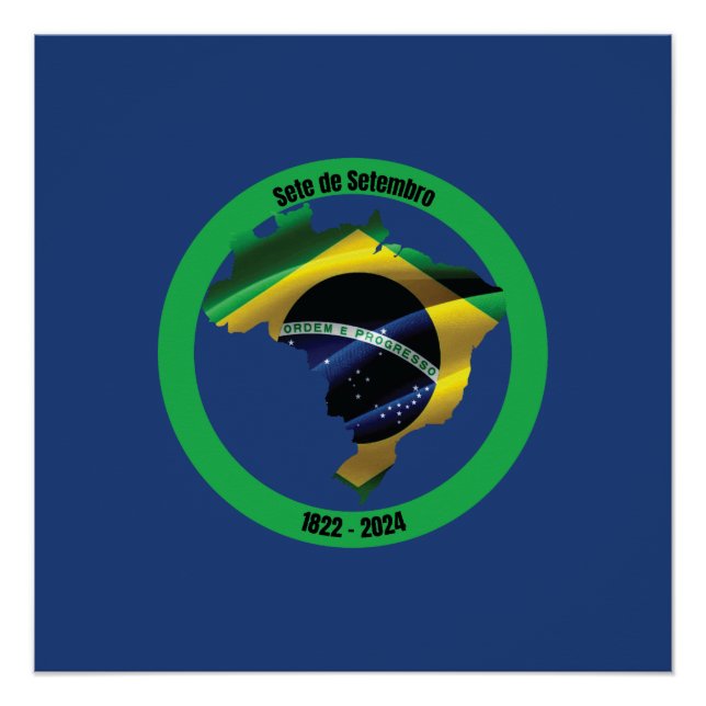 Póster Sete de Setembro (Día de la Independencia de Brasi (Anverso)