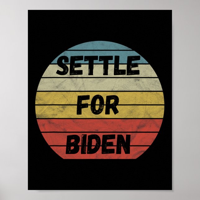 Póster Setecientos Por Biden - Cualquiera Menos Trump Bid (Frente)