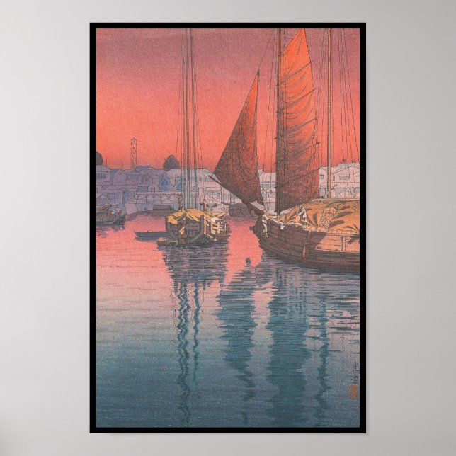 Póster Seto Inland Sea Tomonotsu Tsuchiya Koitsu (Frente)