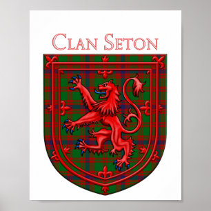 Póster Seton Hunting Tartan Scottish Plaid