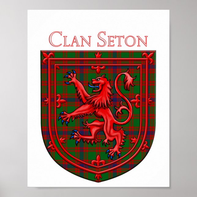 Póster Seton Hunting Tartan Scottish Plaid (Frente)