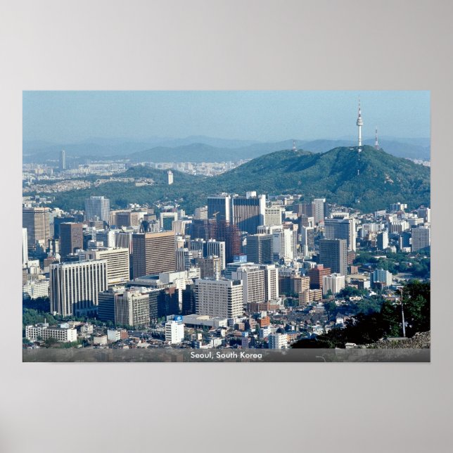 Póster Seúl, Corea del Sur (Frente)