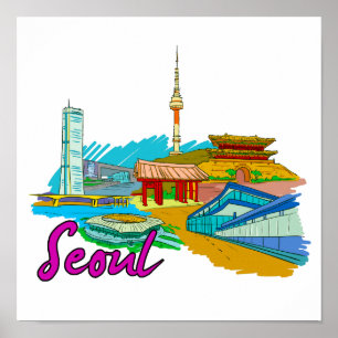Póster Seul - Korea.png del sur