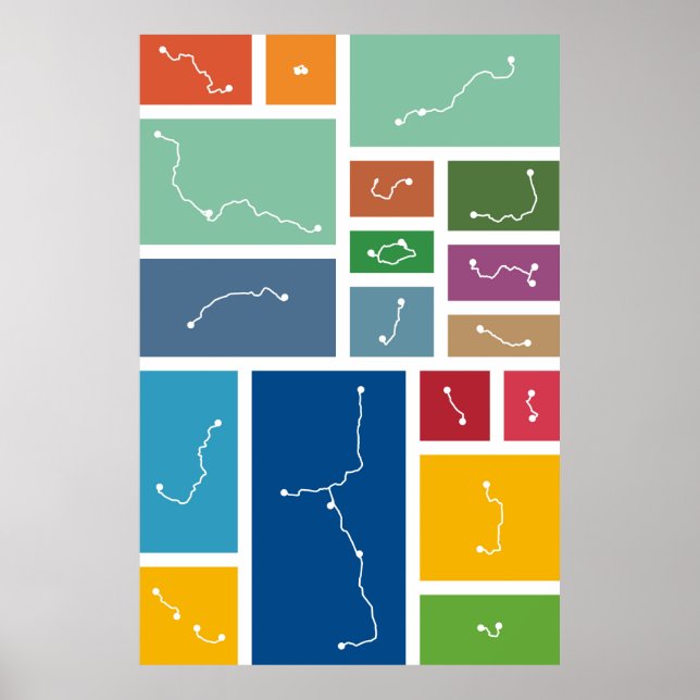 Póster Seúl - Paletas de tránsito (Frente)