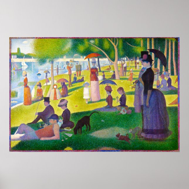 Póster Seurat La Grande Jatte Poster (Frente)