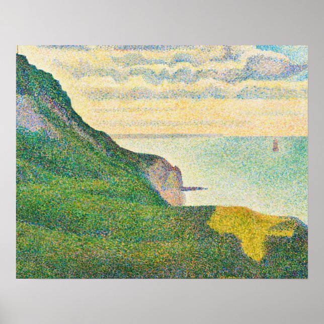 Póster Seurat Port-en-Bessin Seascape (Frente)