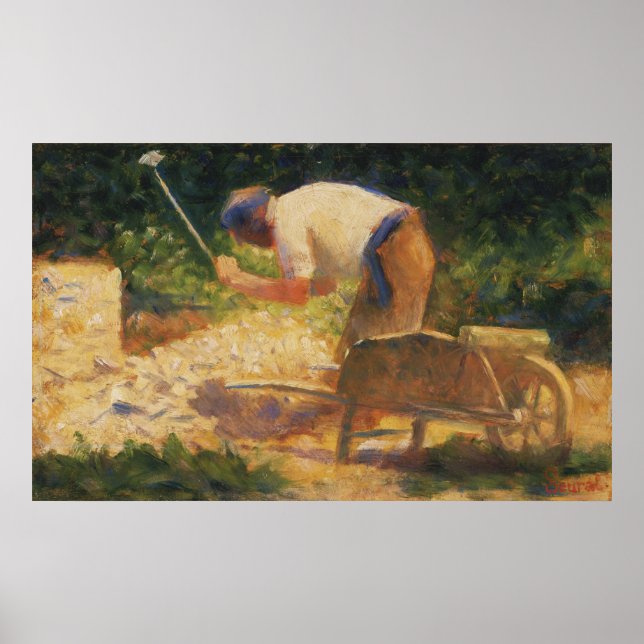 Póster Seurat The Stone Breaker (Frente)