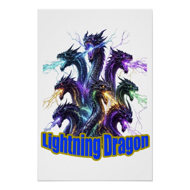 Póster Seven-Headed Lightning Dragon (Anverso)
