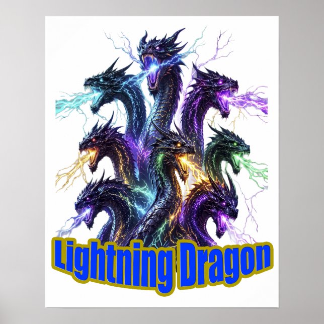Póster Seven-Headed Lightning Dragon (Frente)