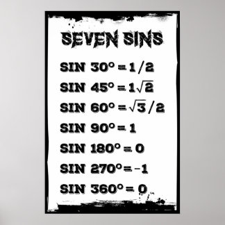 Póster Seven Sins
