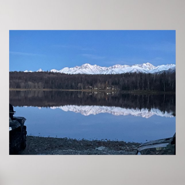 Póster Seventeenemle Poster del lago Alaska @3dudes1life (Frente)