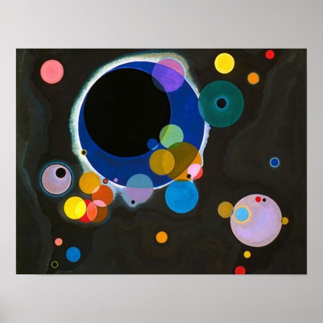 Póster Several Circles Wassily Kandinsky (Frente)