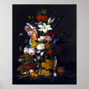 Póster Severin Roesen Victorian Bouquet