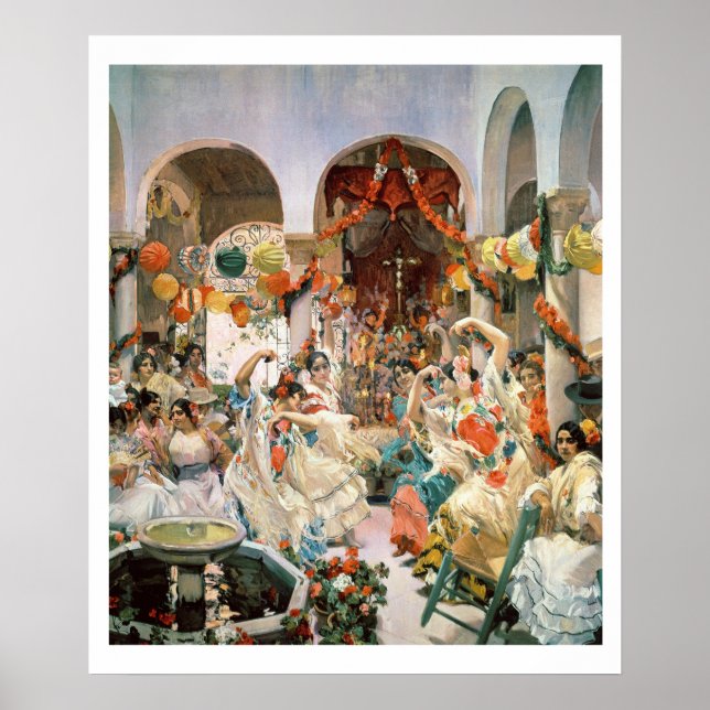 Póster Sevilla (aceite sobre lienzo) (Frente)