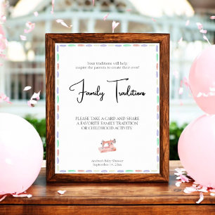 Póster Sew Mucha Amor Las Tradiciones Familiares De Color