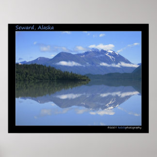 Póster Seward, Alaska - Reflexión #001