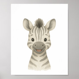 Póster Sexo Cebra Bebé Poster de enfermería de Safari Neu