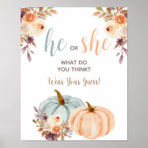 Póster Sexo de calabaza Revelar Poster Usa tu opinión