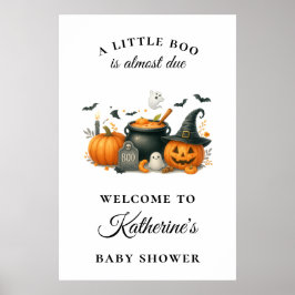 Póster Sexo de calabaza suave Baby Shower de Halloween ne