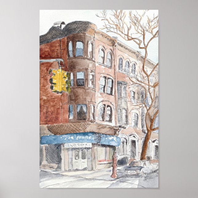 Póster Sexta Avenida, Park Slope (Frente)