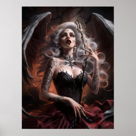 Póster Sexy Lady Vampire Witch Poster Art