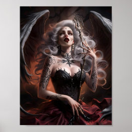 Póster Sexy Lady Vampire Witch Poster Art