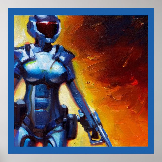 Póster SF - Héroe militar 1 (Frente)