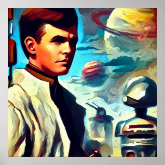 Póster SF Pulp Magazine Cover Style 2 (Frente)