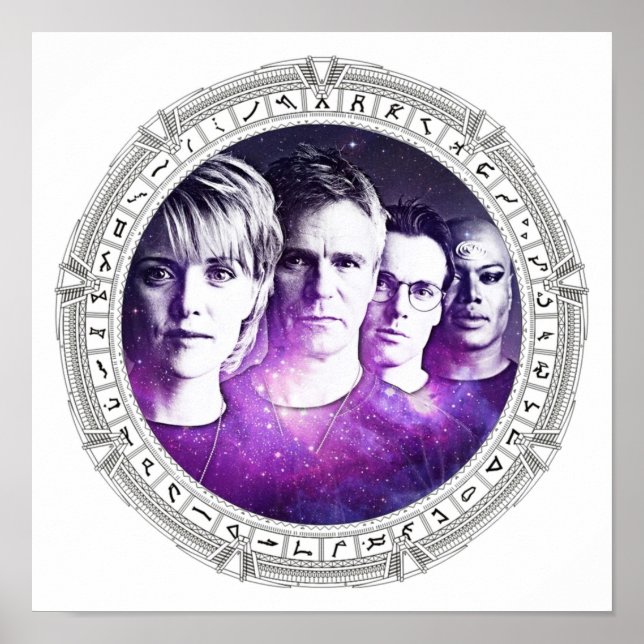 Póster SG1 en blanco Stargate (Frente)