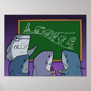 Póster Shaaark! evolution poster