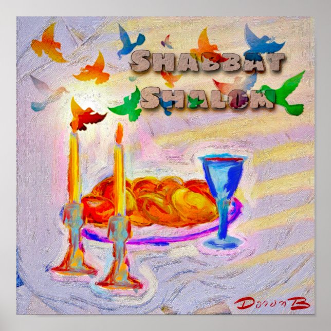 Póster Shabbat today  (Frente)