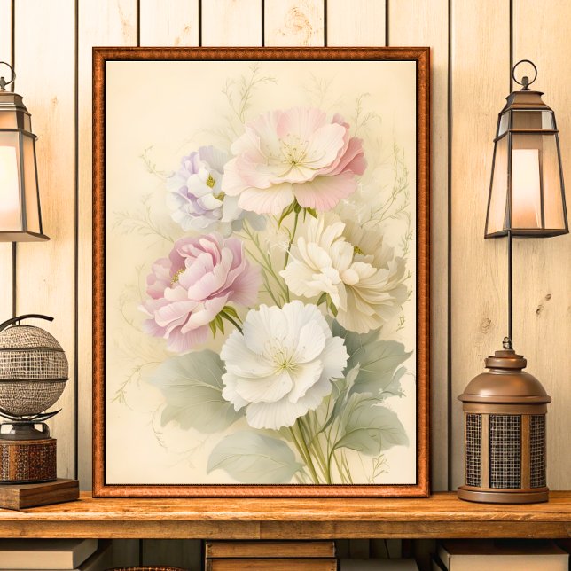 Póster Shabby Chic Floral Bloom Wall Art (Subido por el creador)