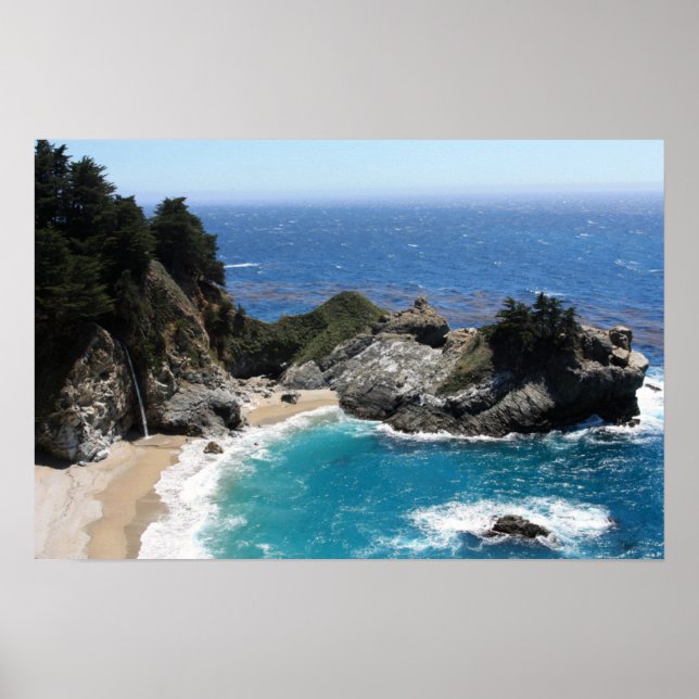 Póster Shades of Blue - Coastal Landscape Photo (Frente)