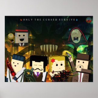 Póster Shadows of Evil 8-Bits (Grande)