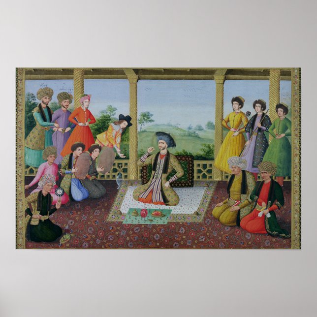 Póster Shah Suleyman II  and his courtiers (Frente)