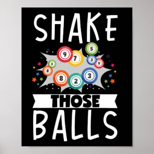 Póster Shake That Balls Divertido Lucky Gambling