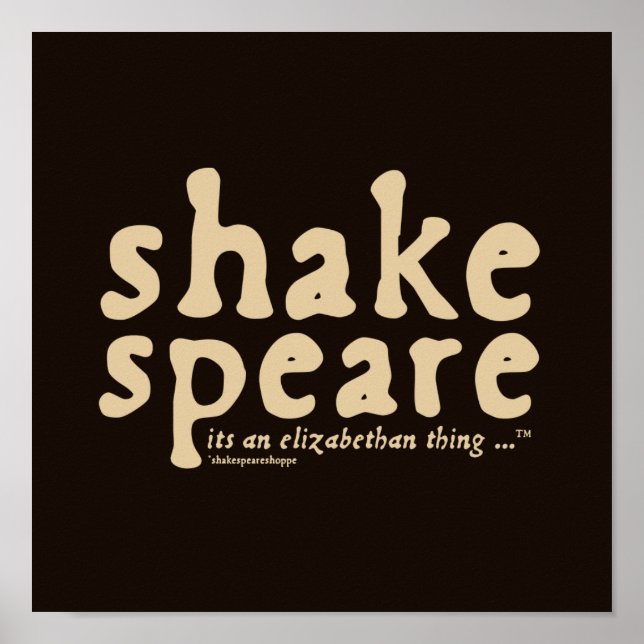 Póster Shakespeare - es algo isabelino (Frente)