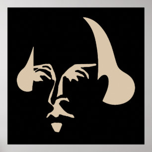 Póster Shakespeare simple