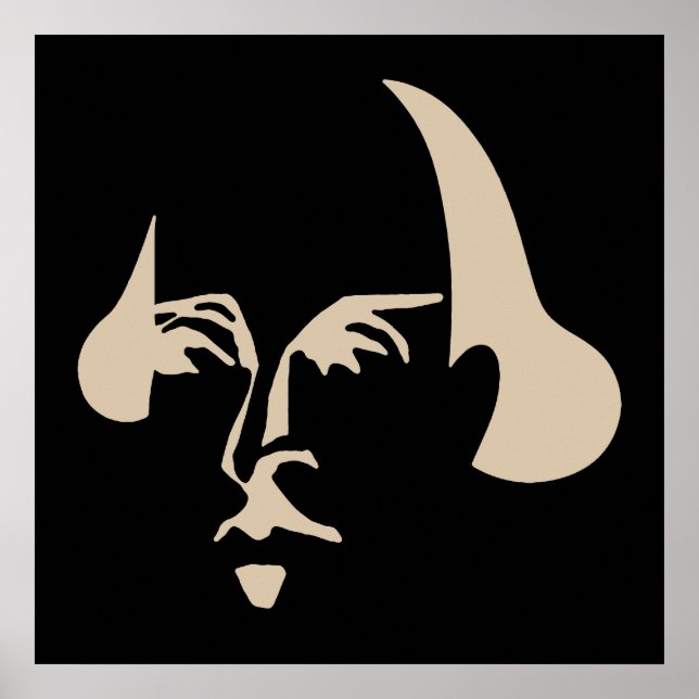 Póster Shakespeare simple (Frente)