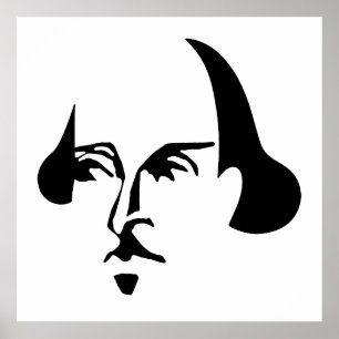 Póster Shakespeare simple