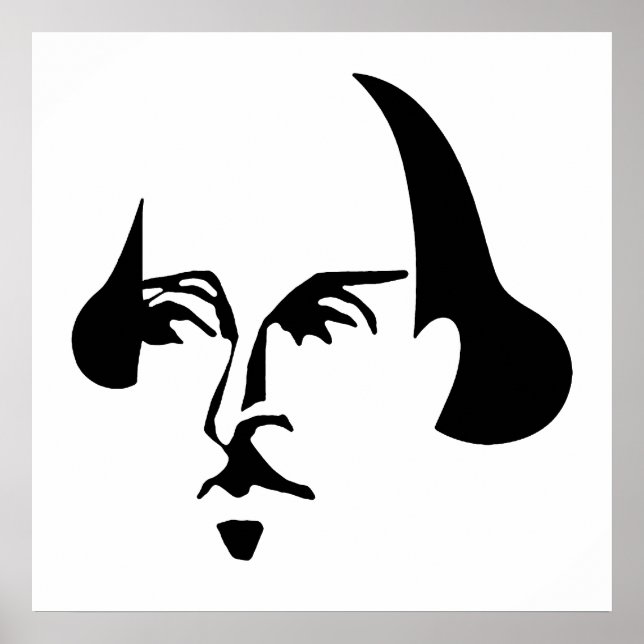 Póster Shakespeare simple (Frente)