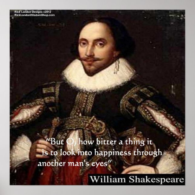 Póster Shakespeare "Through Another's Eyes" Wisdom Quote  (Frente)